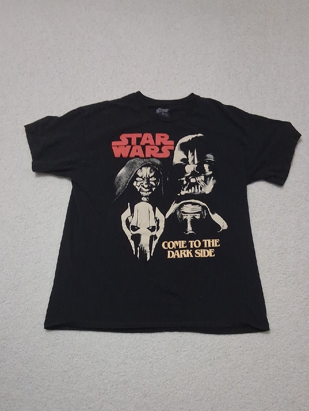 MAD Engine Black Star Wars Tee Come To The Dark Side. Darth Vadar Darth Maul
